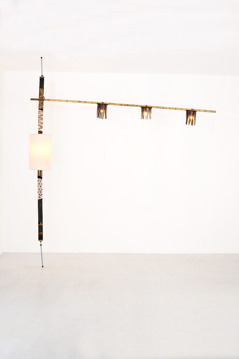 Floor to ceiling lamp Paul Evans pic-1