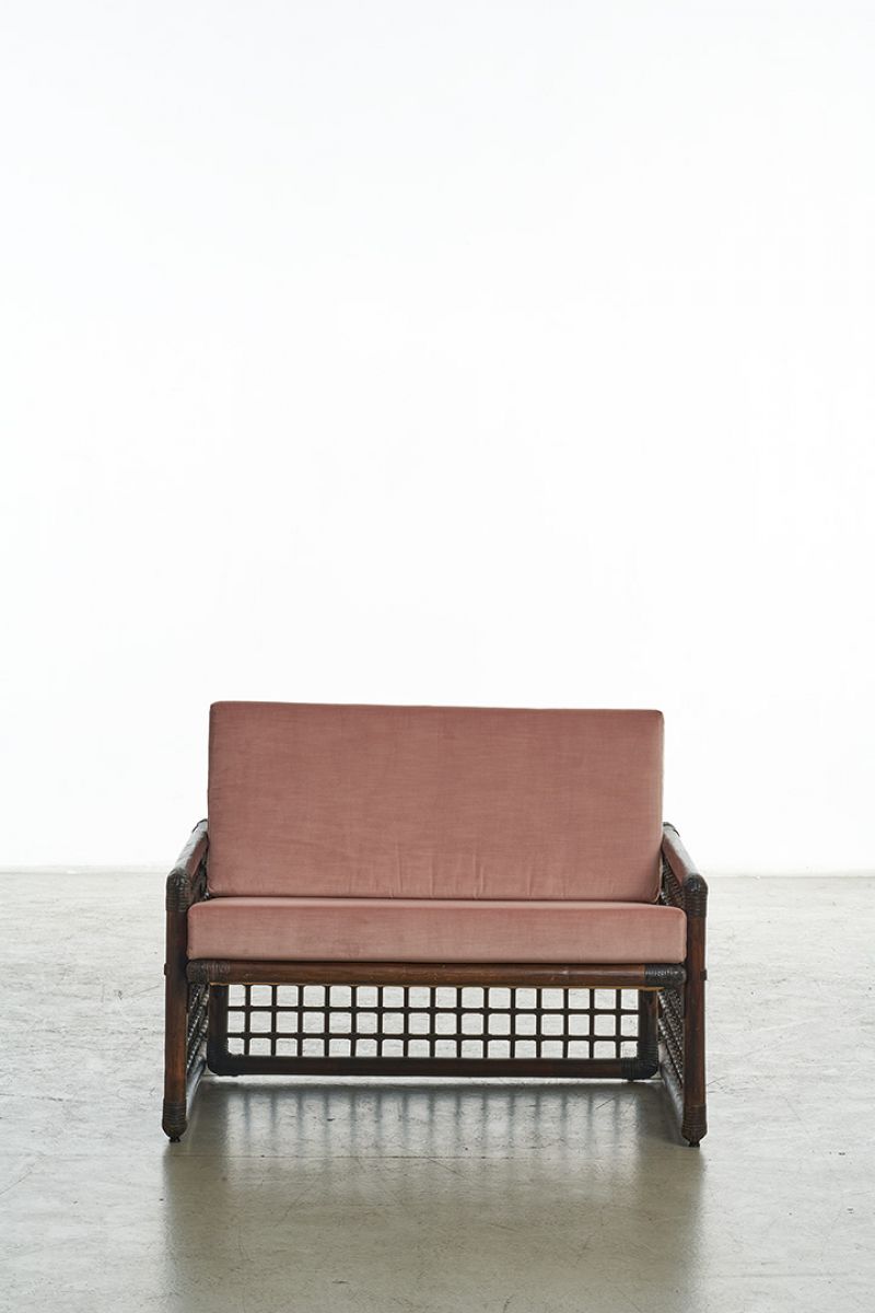 Seven armchairs Basilan series Afra and Tobia Scarpa pic-7