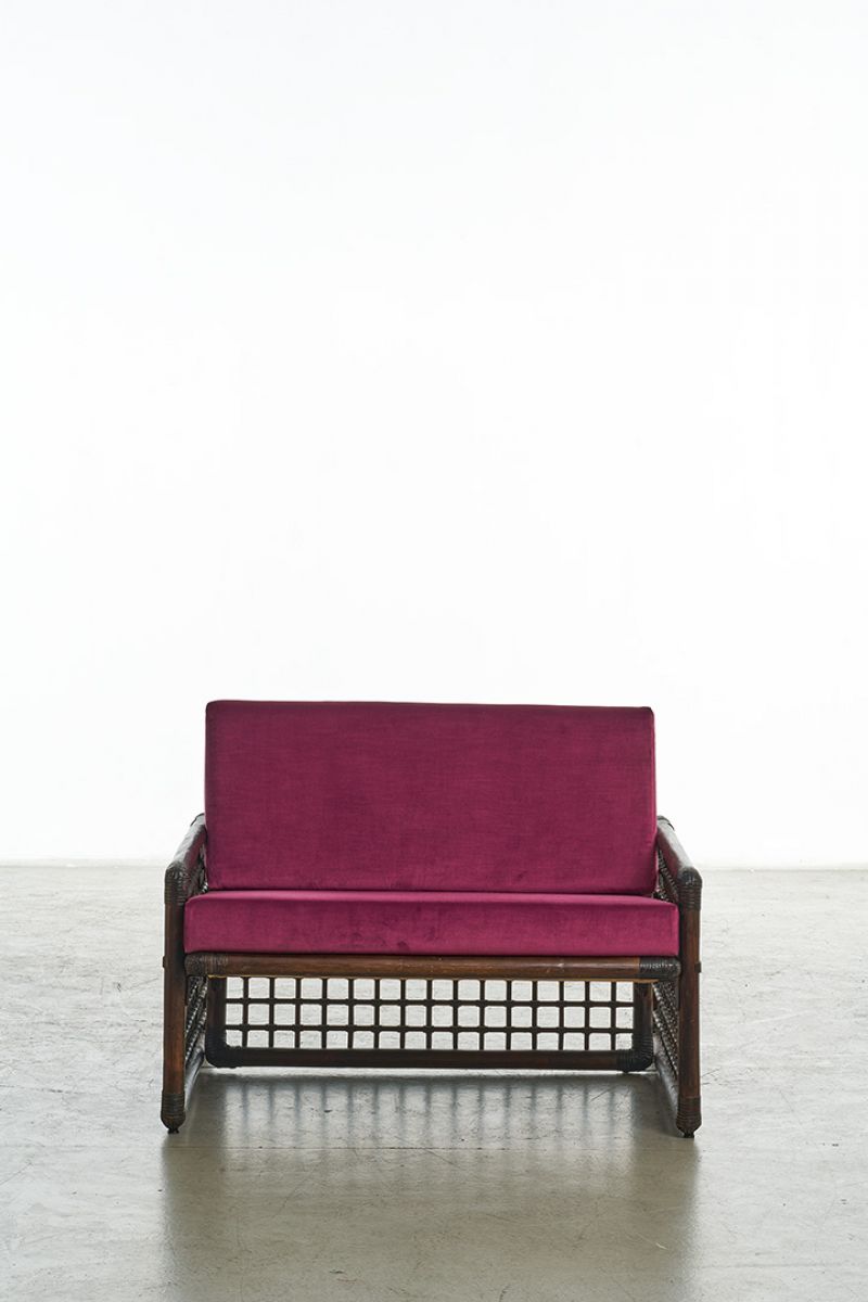 Seven armchairs Basilan series Afra and Tobia Scarpa pic-5