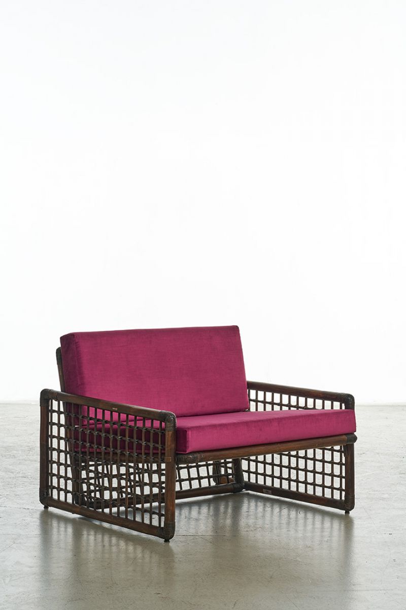 Seven armchairs Basilan series Afra and Tobia Scarpa pic-3