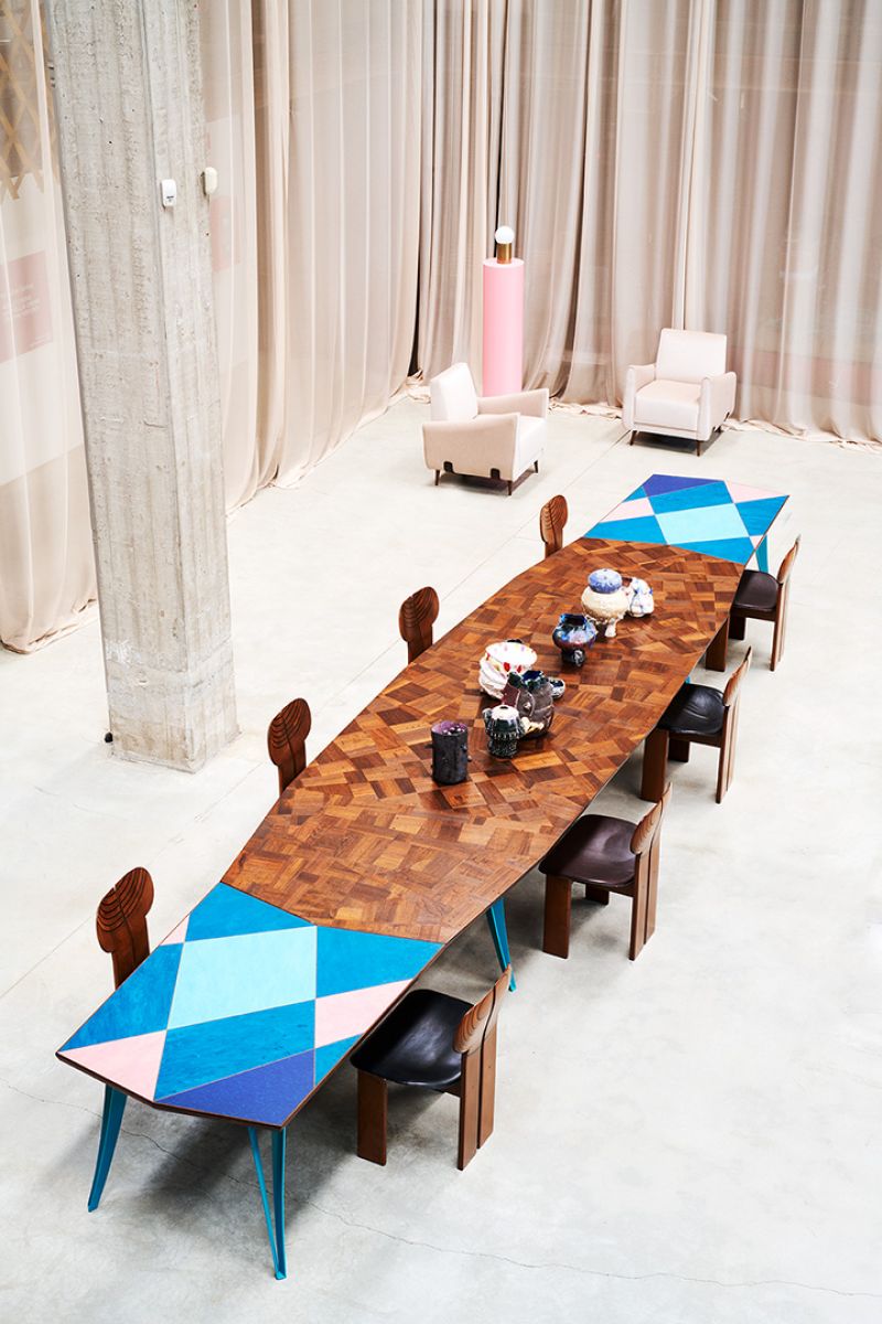 Modular dining table Off Cut Lino Martino Gamper pic-7