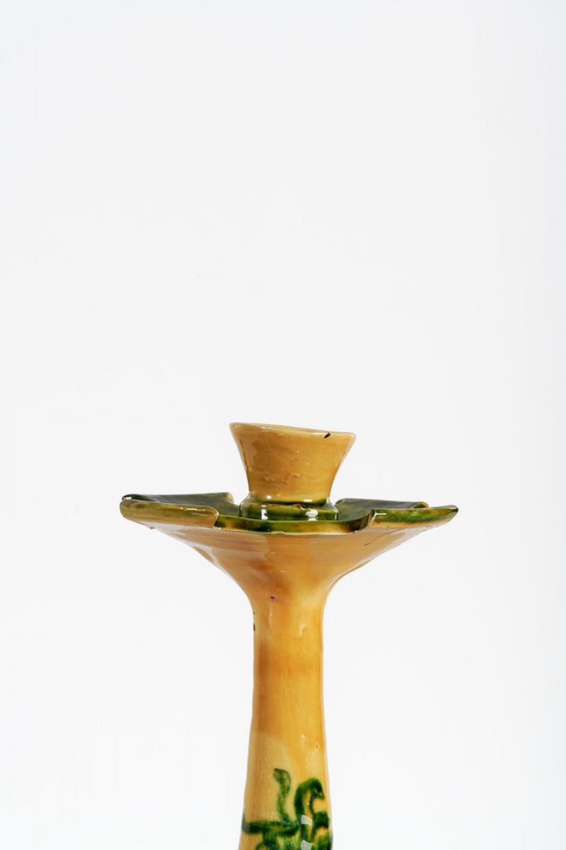 Candleholder (yellow and green) Lola Montes  pic-3