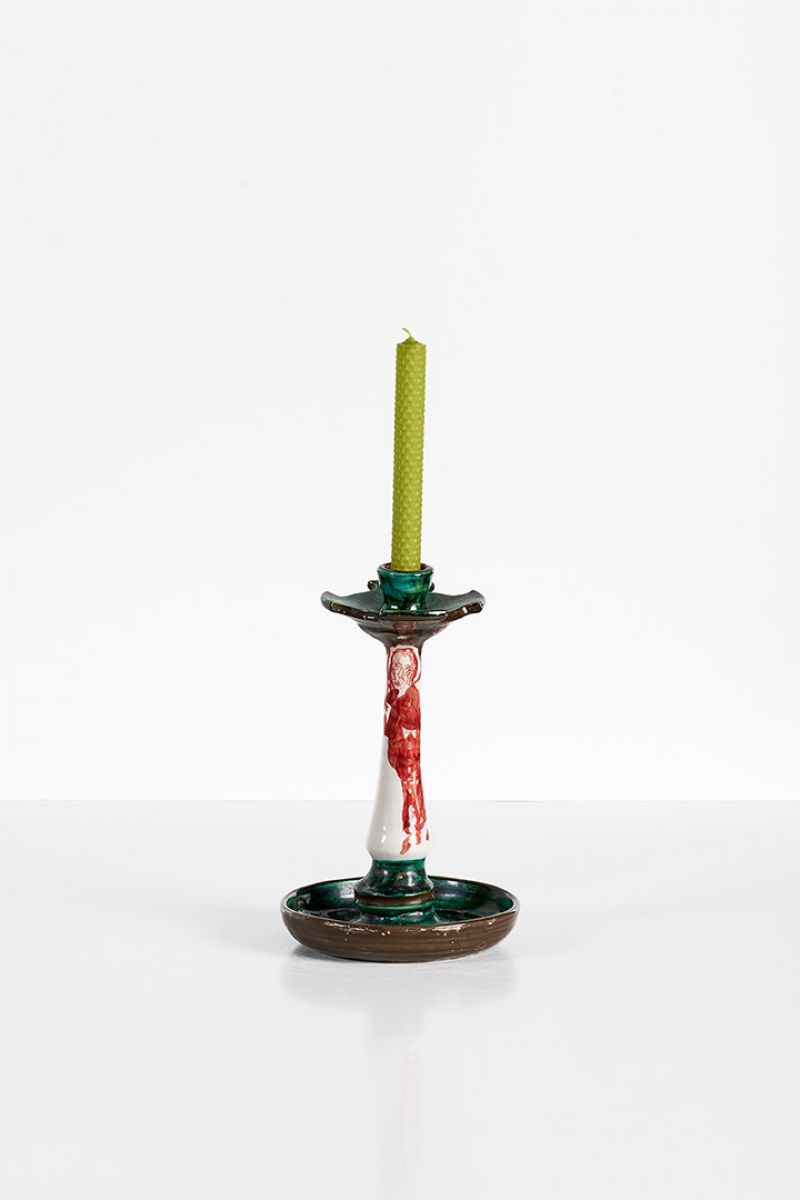 Candleholder (green and red) Lola Montes  pic-3