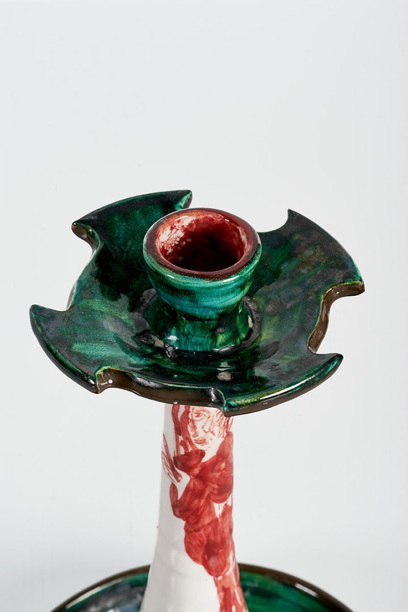 Candleholder (green and red) Lola Montes  pic-5
