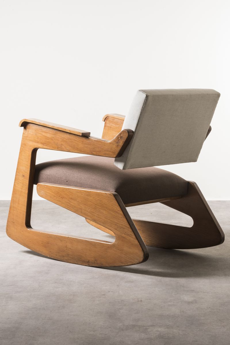 Chair Rocking/ P13 Lina Bo Bardi, Giancarlo Palanti: Studio d'Arte Palma  pic-4