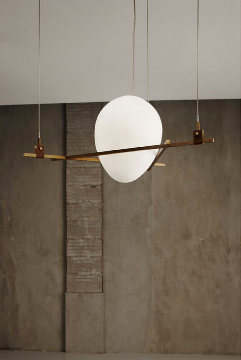 Ceiling lamp 'Triangolo XL+ Uovo'  Federico Peri pic-1