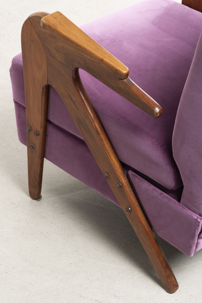 Two reclining armchairs Lina Bo Bardi, Giancarlo Palanti: Studio d'Arte Palma  pic-3