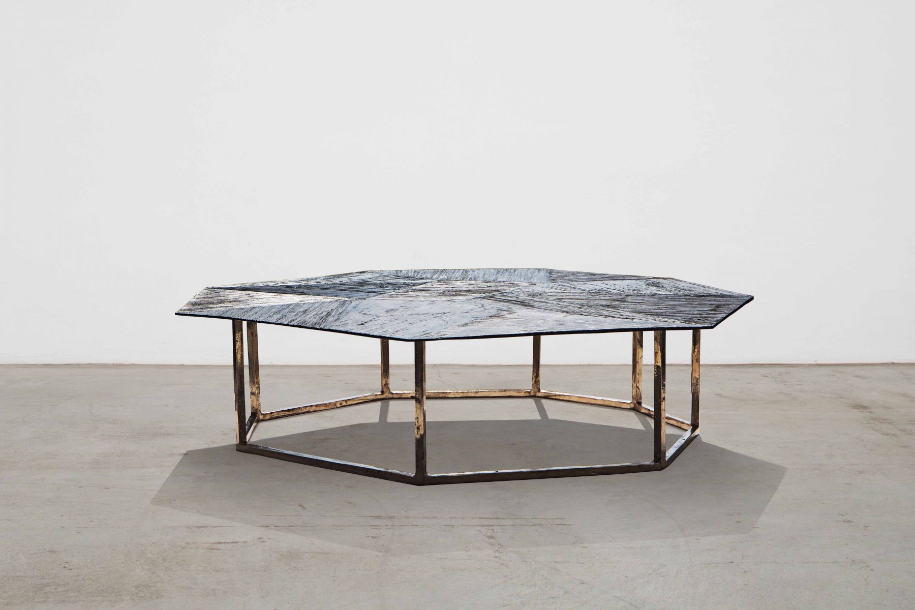 Octagonal low table 'Raggi' collection  Osanna Visconti pic-1