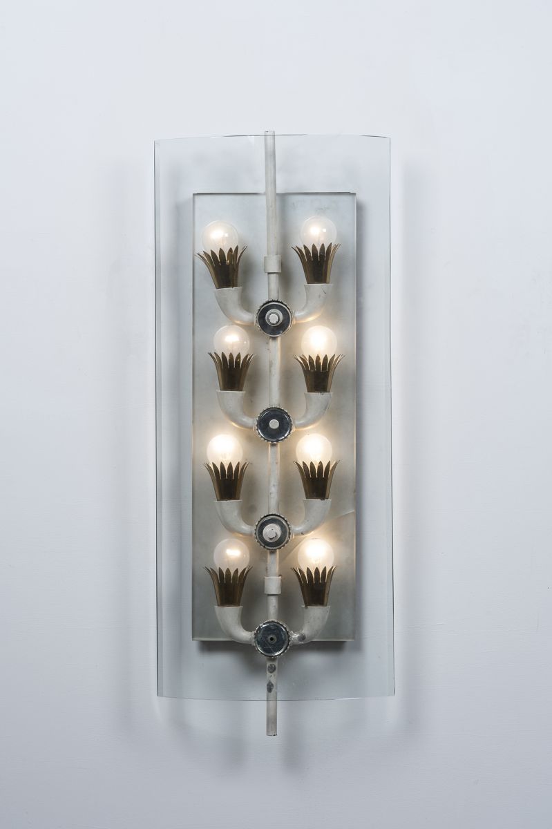 Eight-lights wall lamp Pietro Chiesa pic-1
