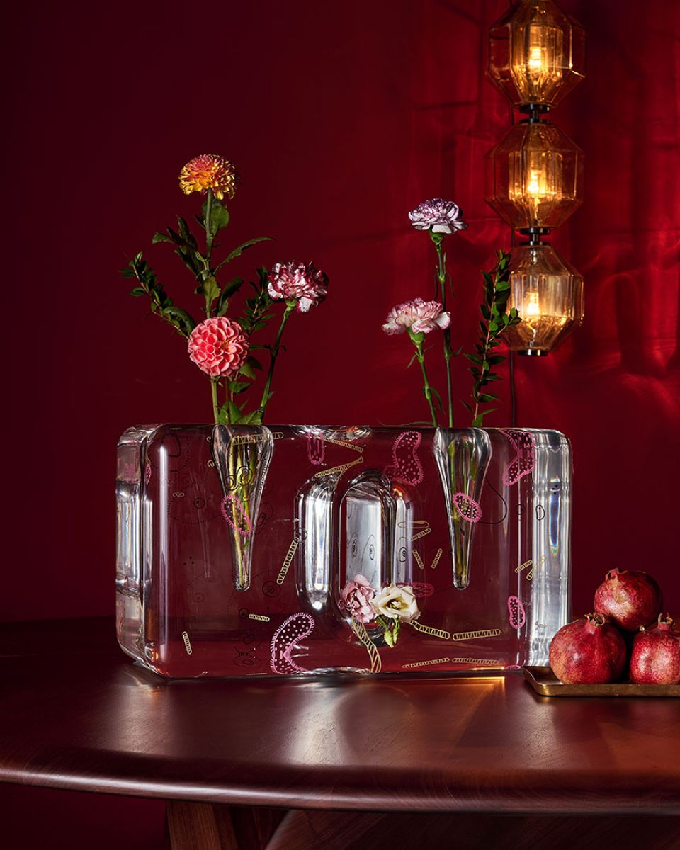 Double plexiglass vase Andrea Branzi pic-7