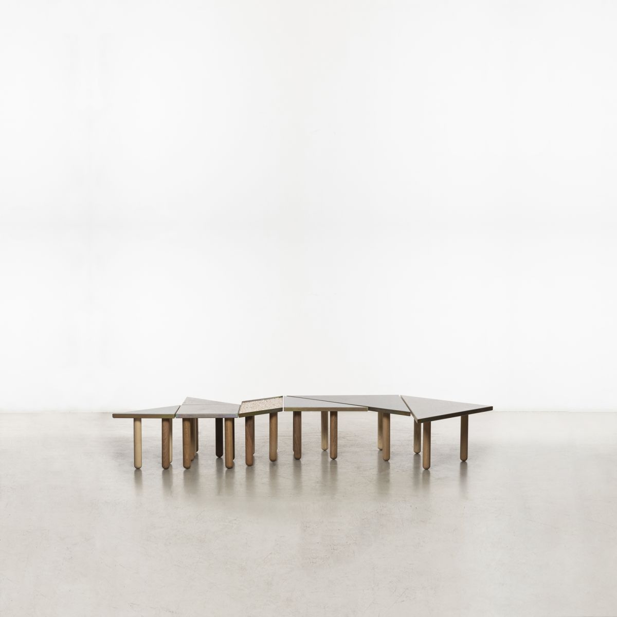 'Tangram' set of low tables Martino Gamper pic-1