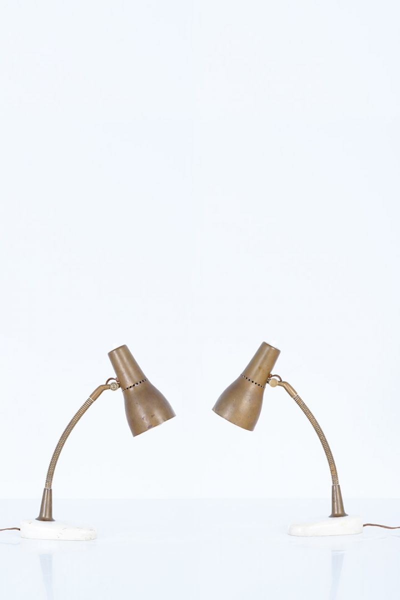 Pair of table lights model no. 227  Gino Sarfatti pic-5