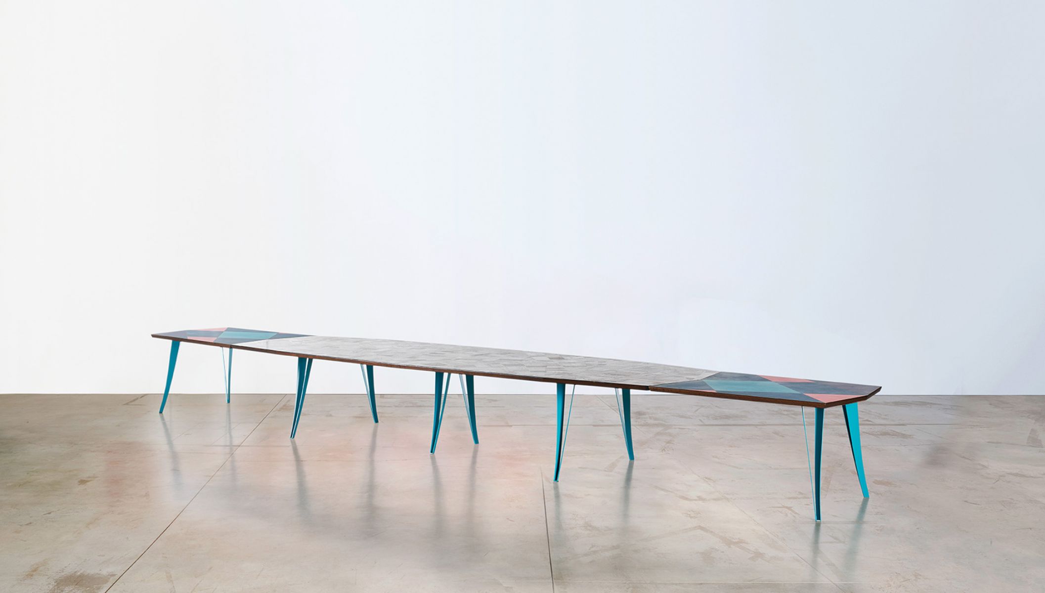 Modular dining table Off Cut Lino Martino Gamper pic-5