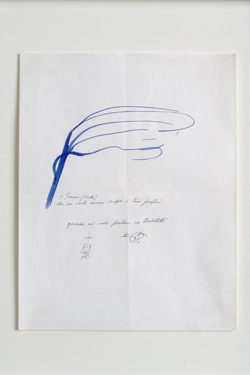 Handwritten letter with drawing  Gio Ponti pic-3