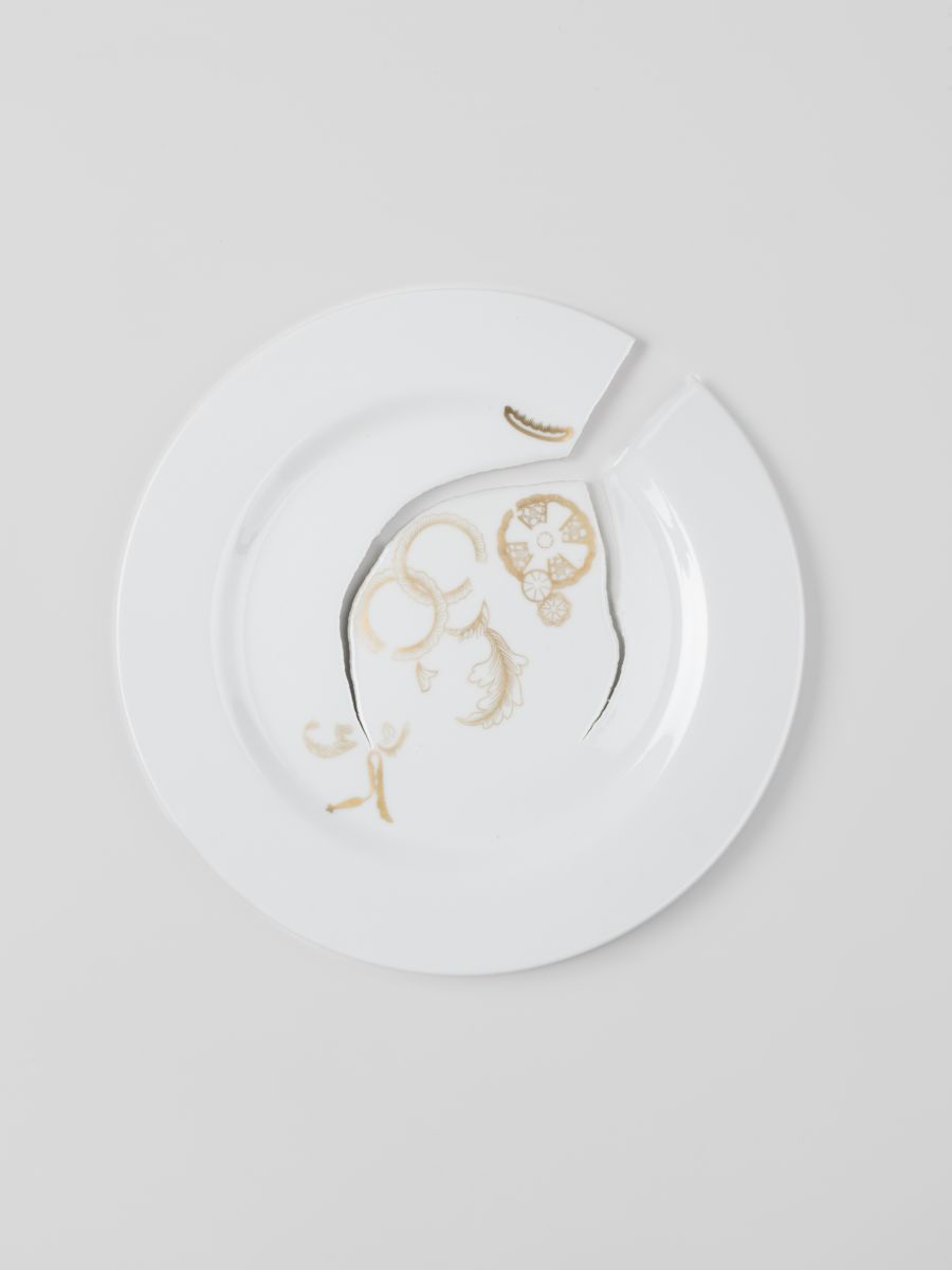Hand-decorated porcelain plates &quot;Beautifulles&quot;  Sam Baron and Vista Alegre  pic-5