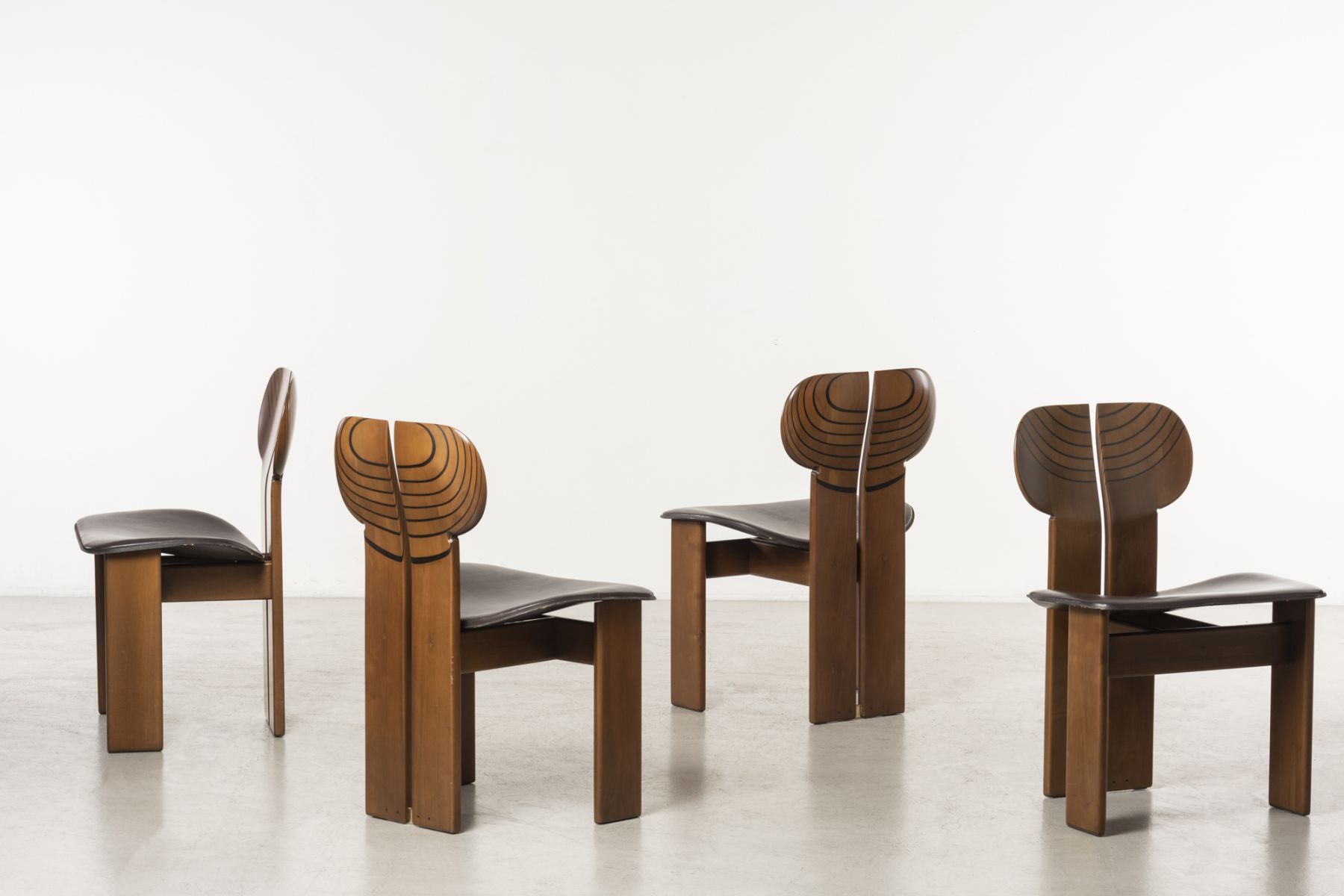 Four chairs mod. Africa, Artona series Afra e Tobia Scarpa pic-1