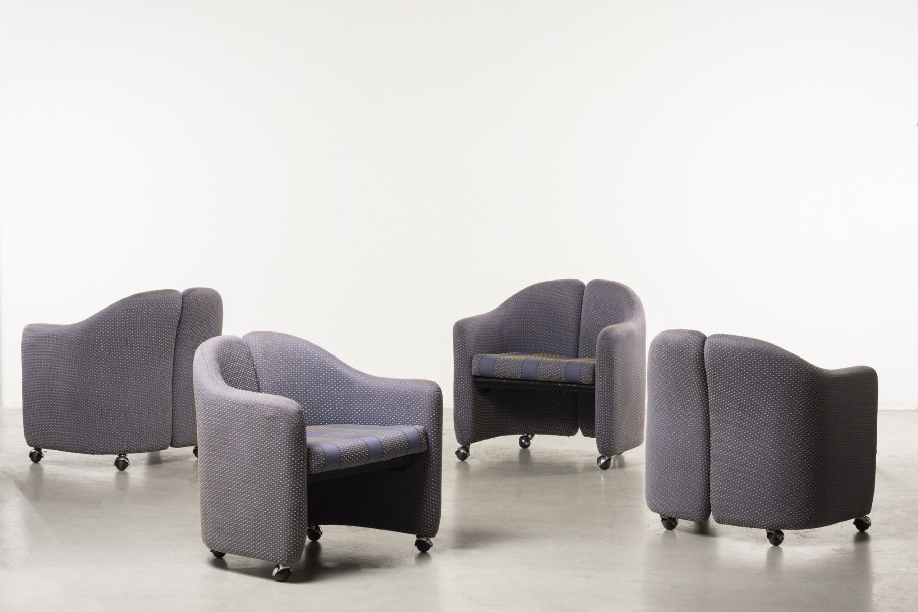 Four Armchairs Serie PS142 Eugenio Gerli pic-1