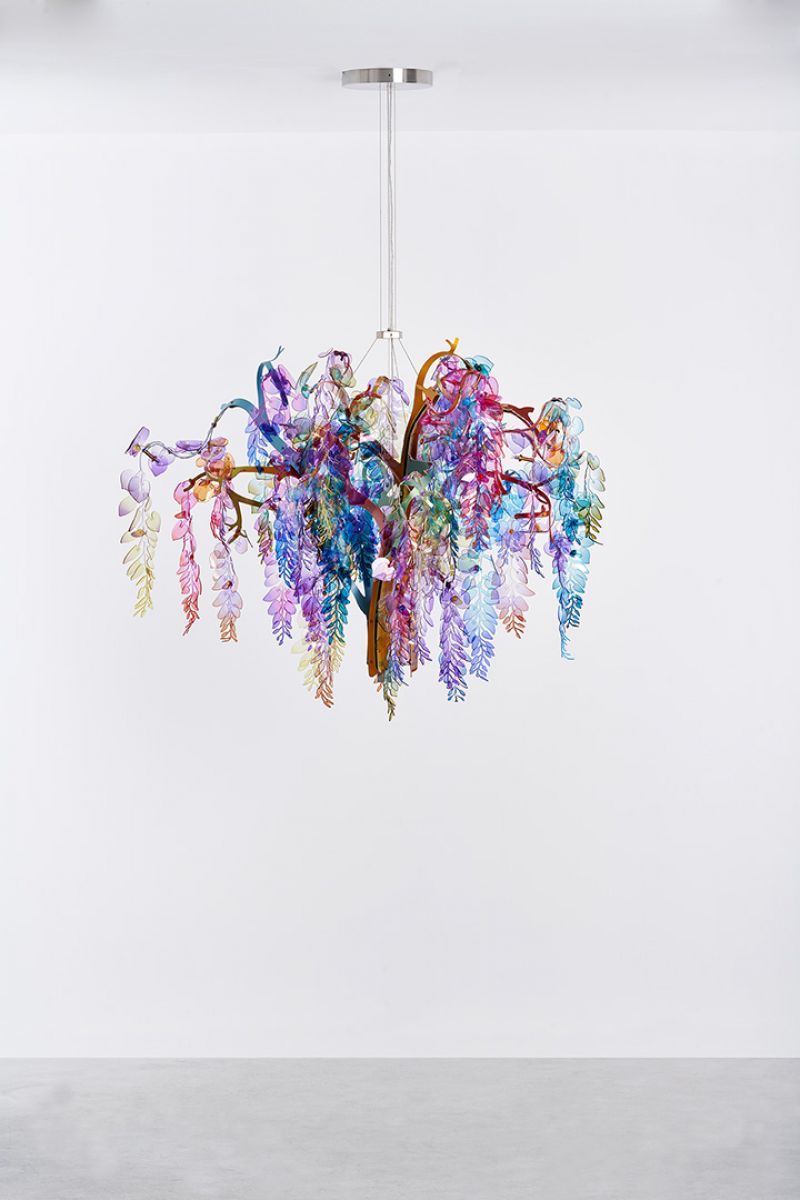 Wisteria chandelier with 3 branches Bethan Laura Wood pic-1