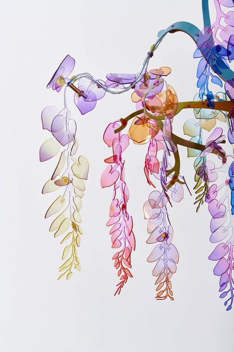 Wisteria chandelier with 3 branches Bethan Laura Wood pic-4