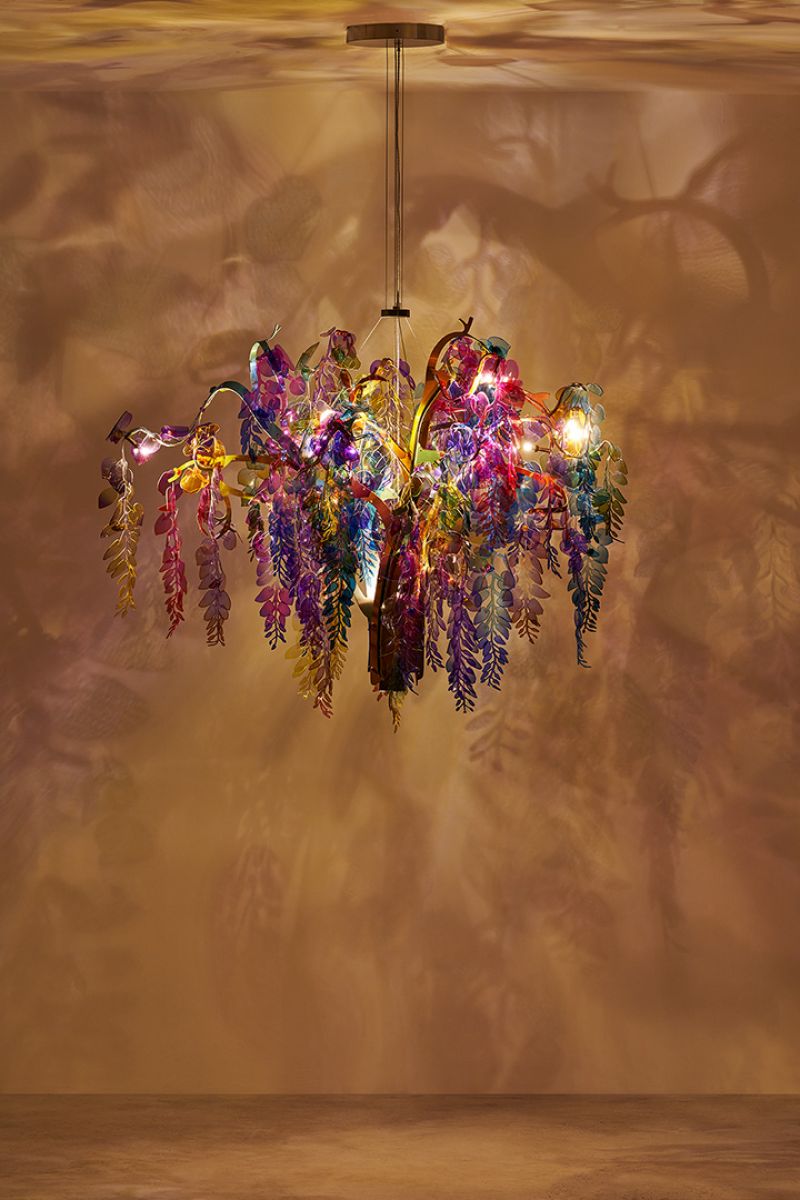 Wisteria chandelier with 3 branches Bethan Laura Wood pic-3