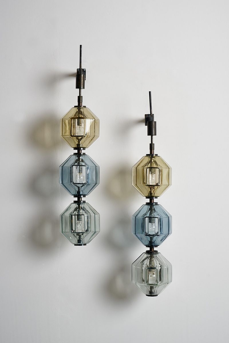 Coppia di lampade da parete Vinicio Vianello pic-1