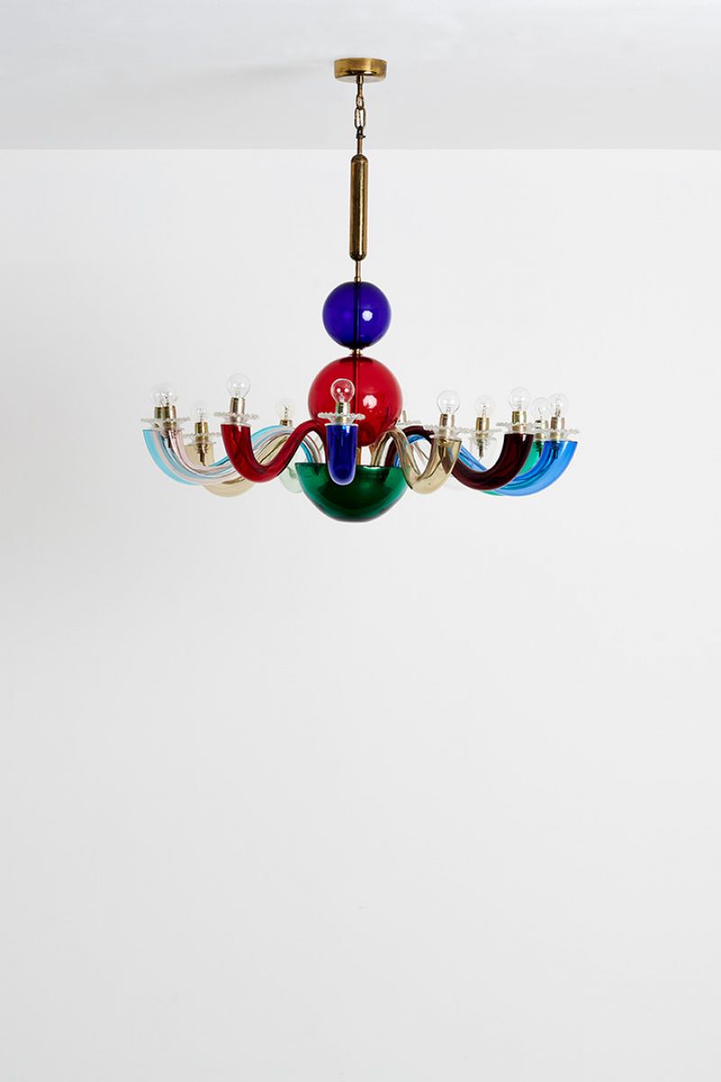 Chandelier with twelve arms  Gio Ponti pic-1