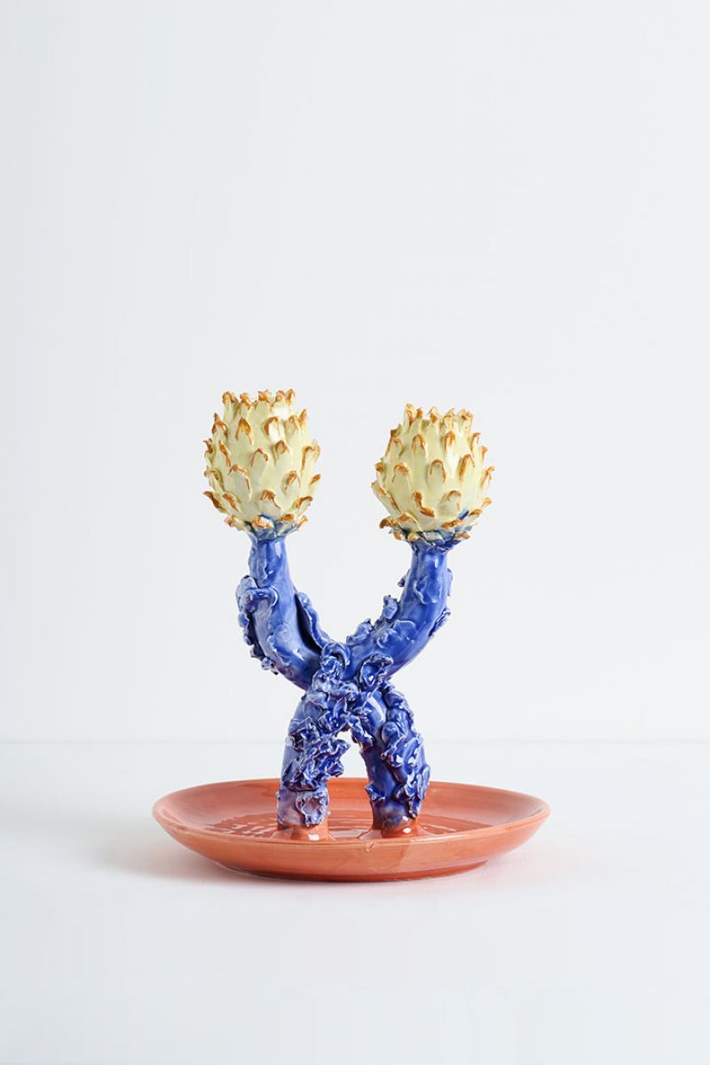 Artichoke Candleholder  Lola Montes  pic-1