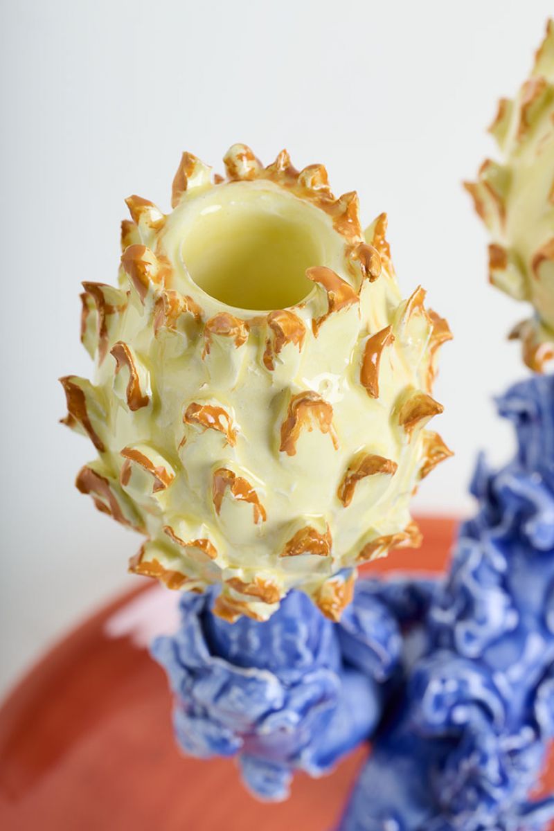 Artichoke Candleholder  Lola Montes  pic-6