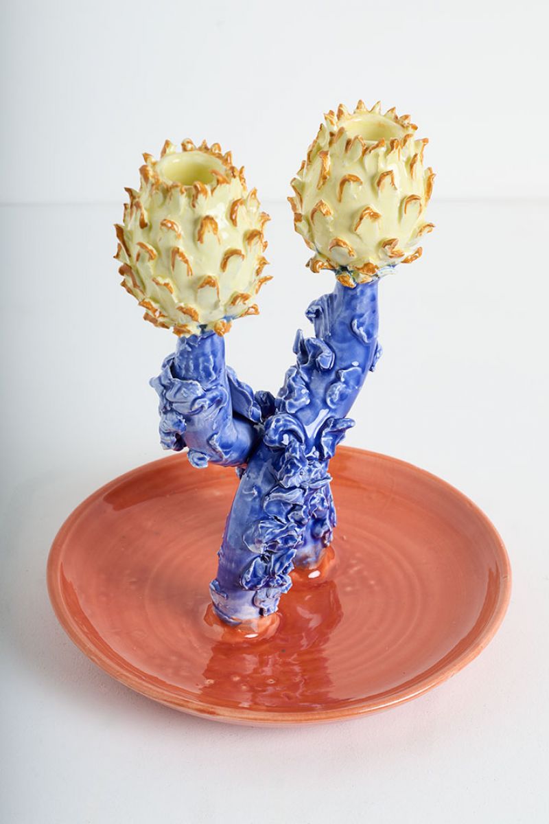 Artichoke Candleholder  Lola Montes  pic-4