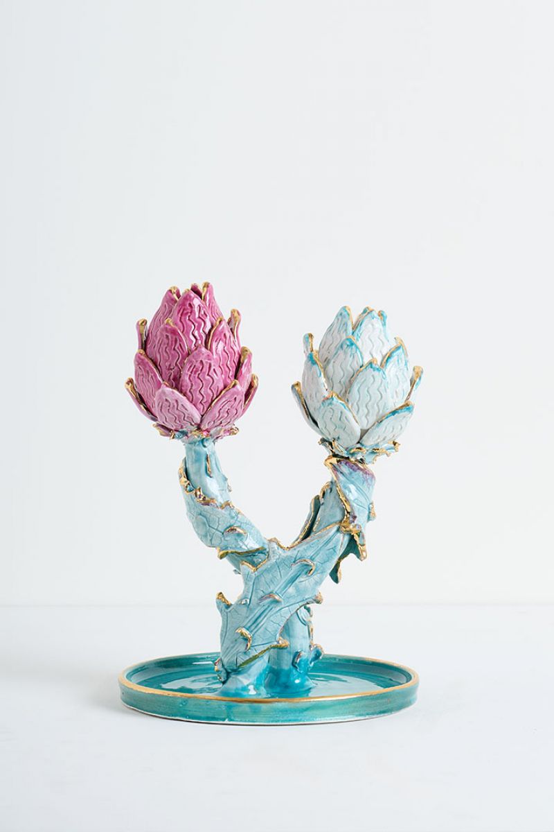 Artichoke Candleholder Lola Montes  pic-1