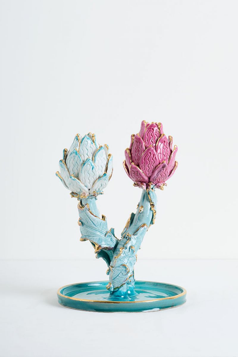 Artichoke Candleholder Lola Montes  pic-3