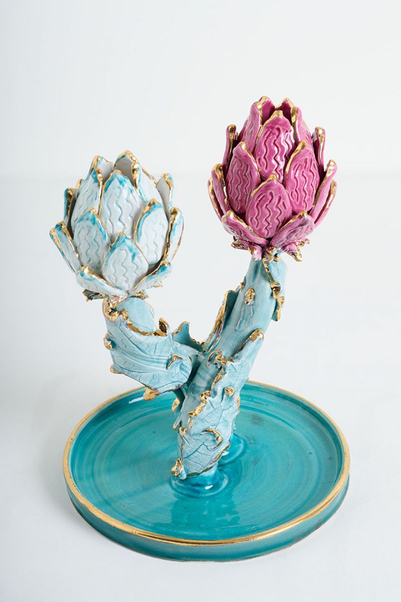 Artichoke Candleholder Lola Montes  pic-4