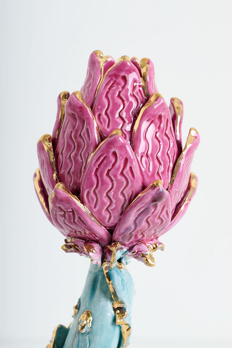 Artichoke Candleholder Lola Montes  pic-7