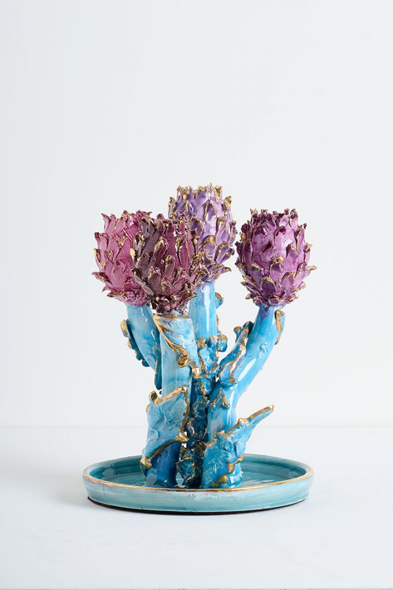 Artichoke Candleholder Lola Montes  pic-1