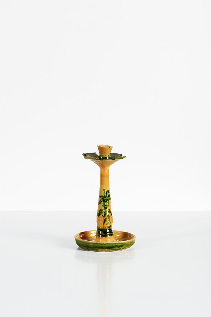 Candleholder (yellow and green) Lola Montes  pic-1