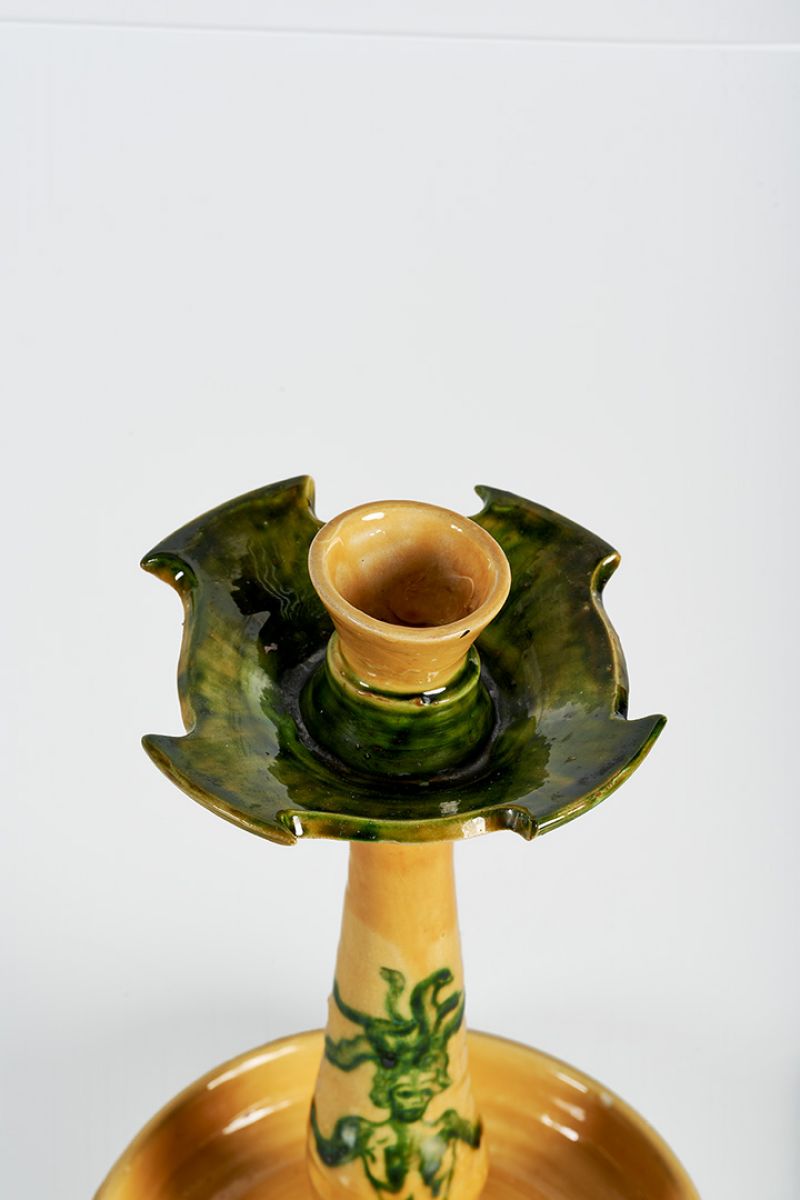 Candleholder (yellow and green) Lola Montes  pic-4