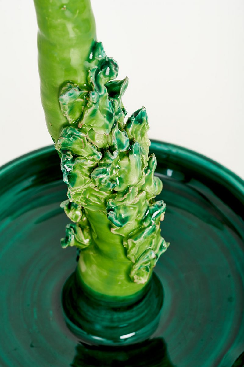  Artichoke Candleholder (blue, aquamarine and dark green) Lola Montes  pic-5