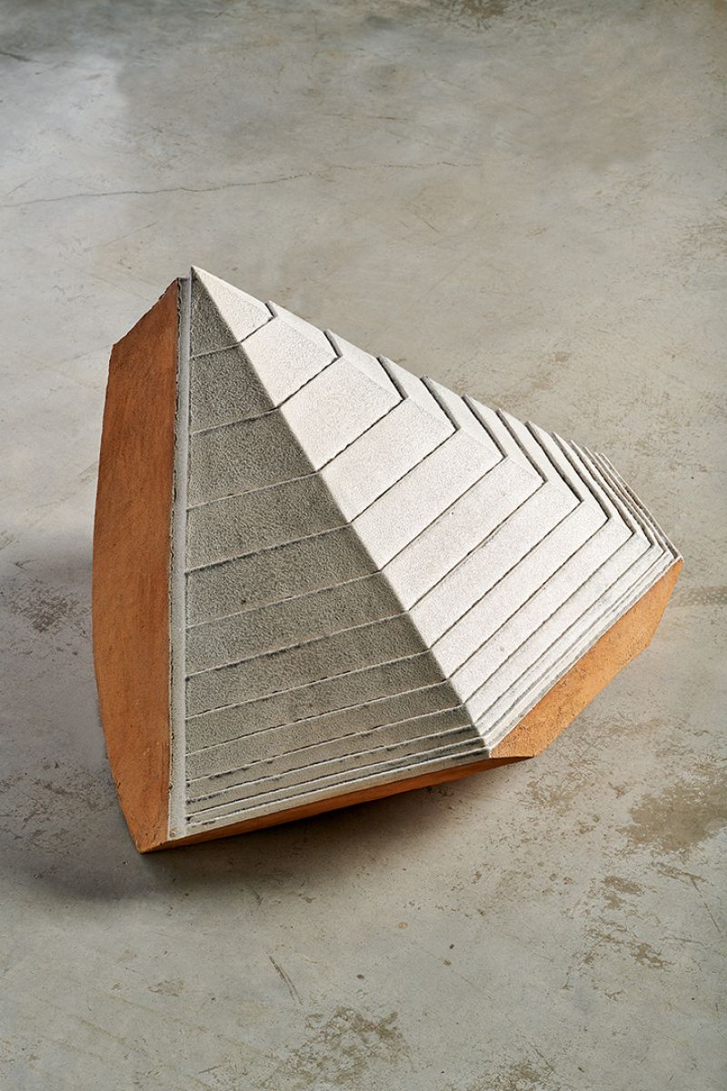 Sculpture Geometric shape (Pyramid)  Carlo Zauli pic-4