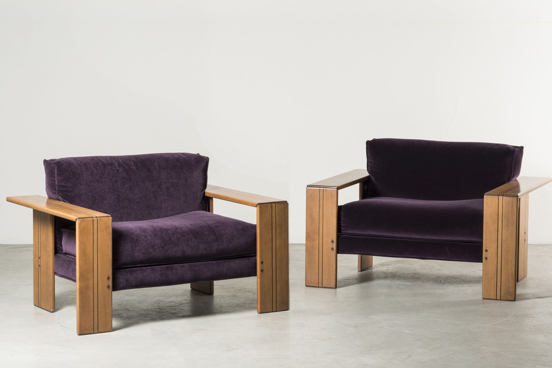 Pair of armchairs Afra e Tobia Scarpa pic-1