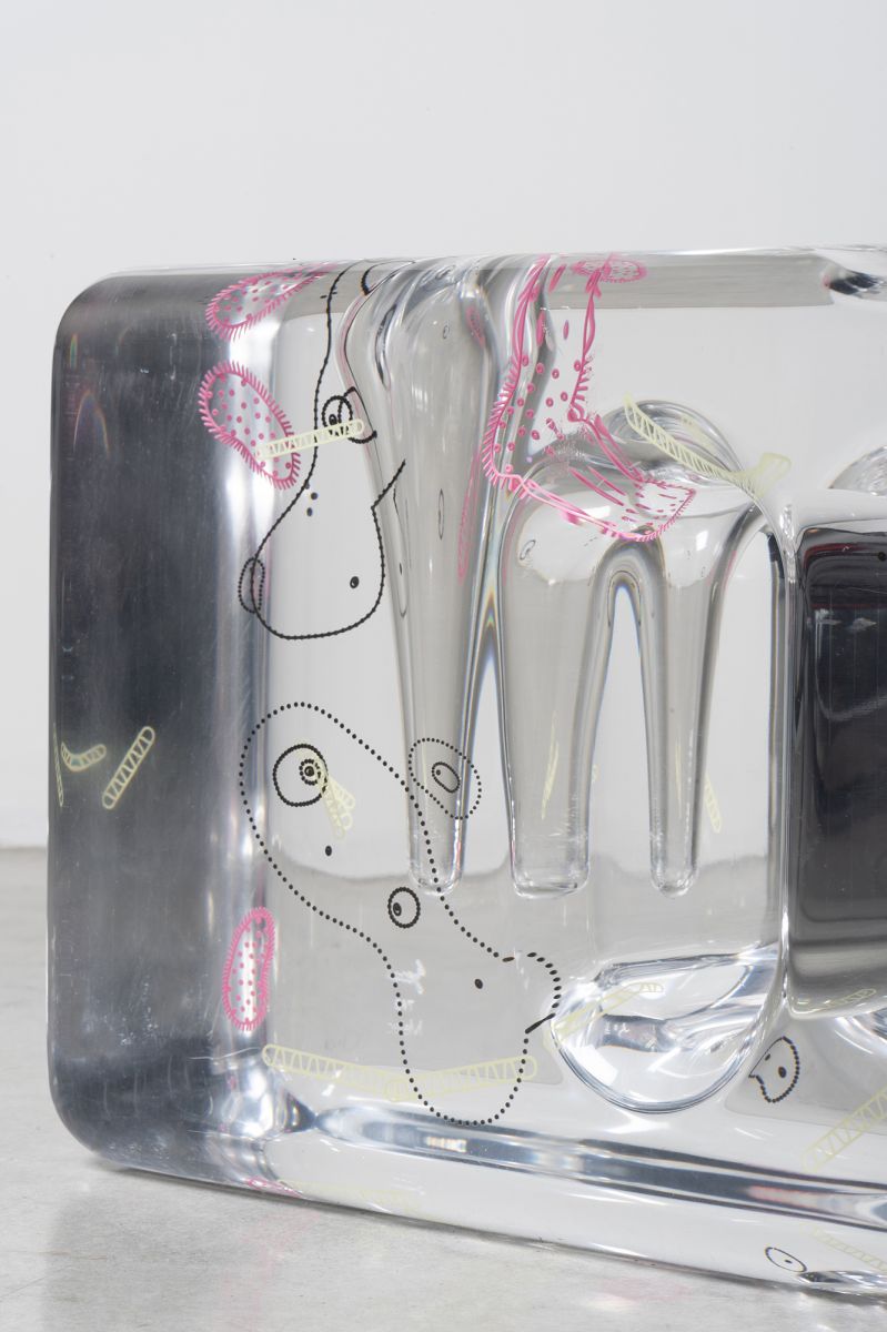 Double plexiglass vase Andrea Branzi pic-6