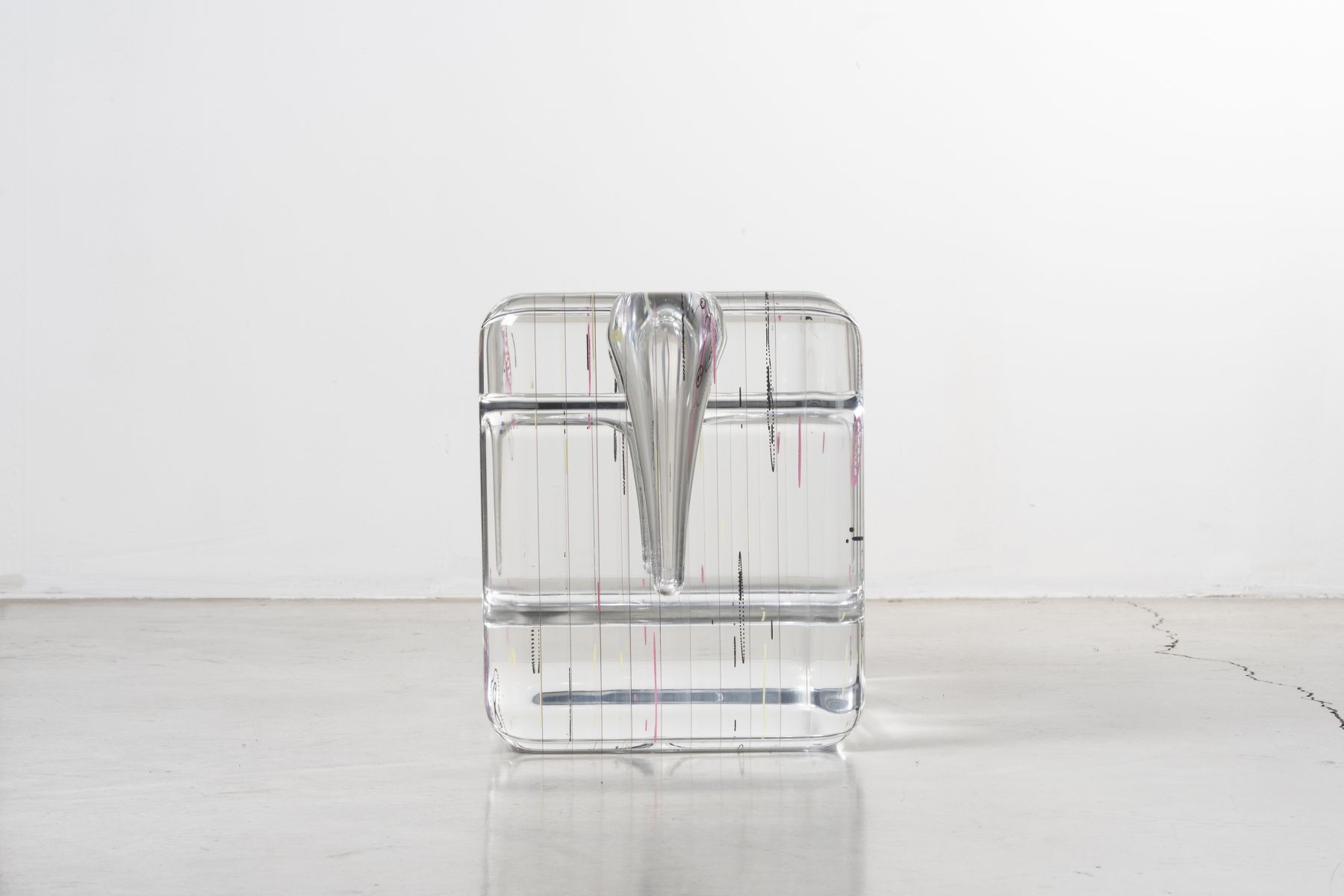 Double plexiglass vase Andrea Branzi pic-5