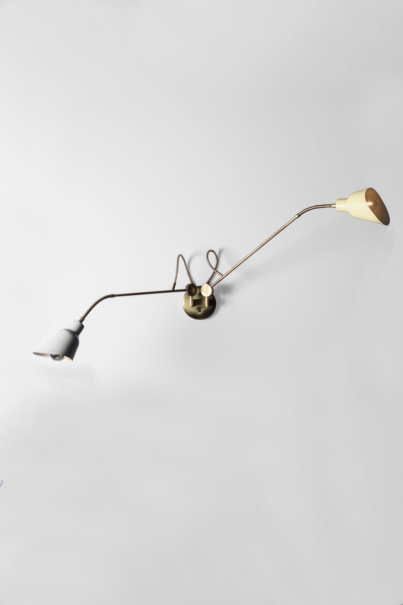 Rara lampada da parete regolabile Angelo Lelii pic-4