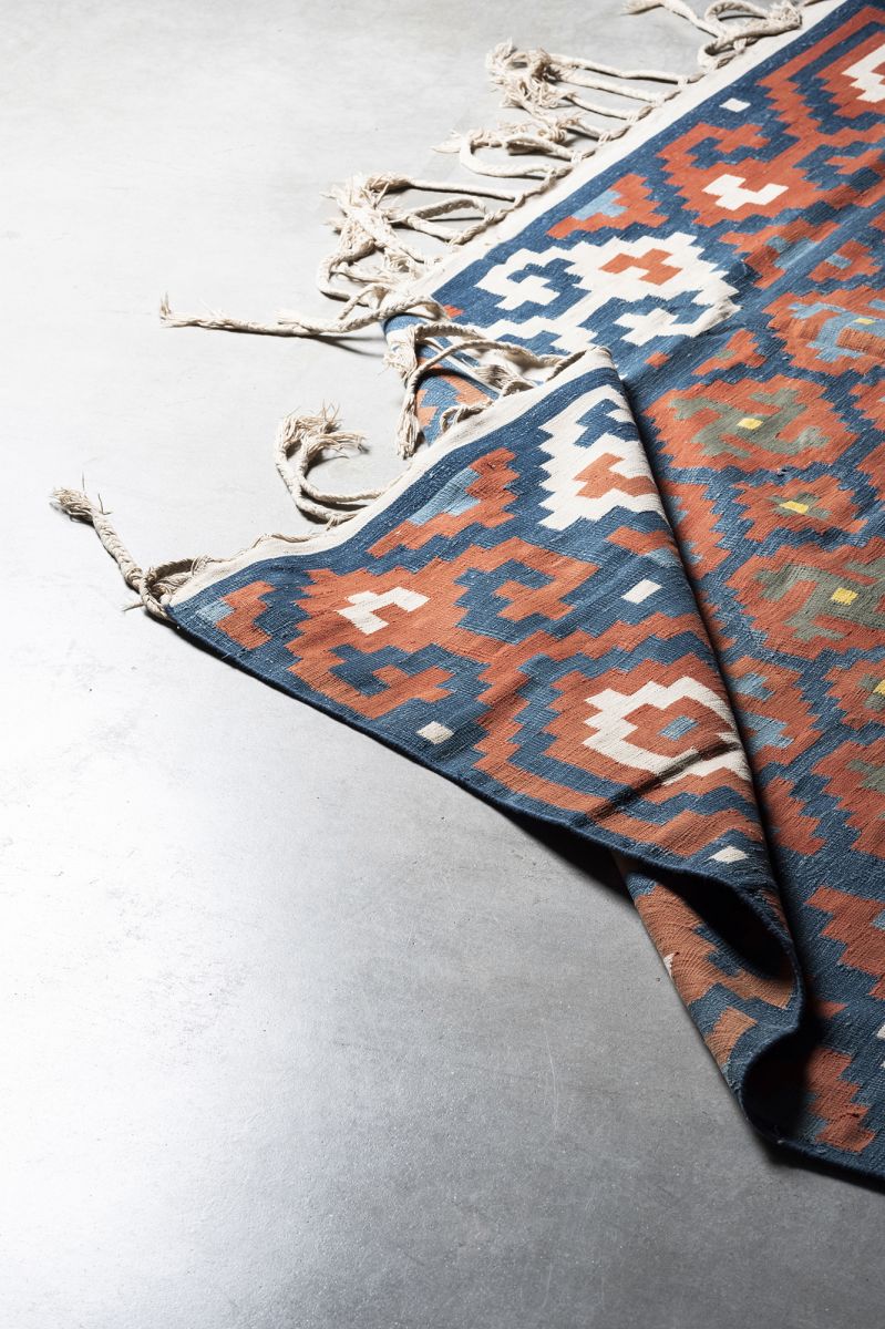 Tappeto Dhurrie | 473 x 424 cm Antique carpet - India  pic-3