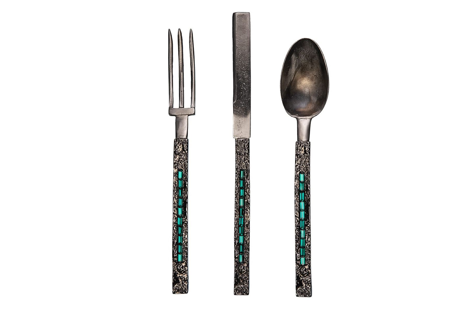 Set of cutlery ‘Enameled Attilla’  Roberto  Baciocchi pic-4