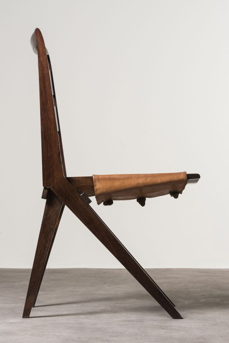 Two MASP chairs ‐ Folding and stackable chairs Lina Bo Bardi, Giancarlo Palanti: Studio d'Arte Palma  pic-3
