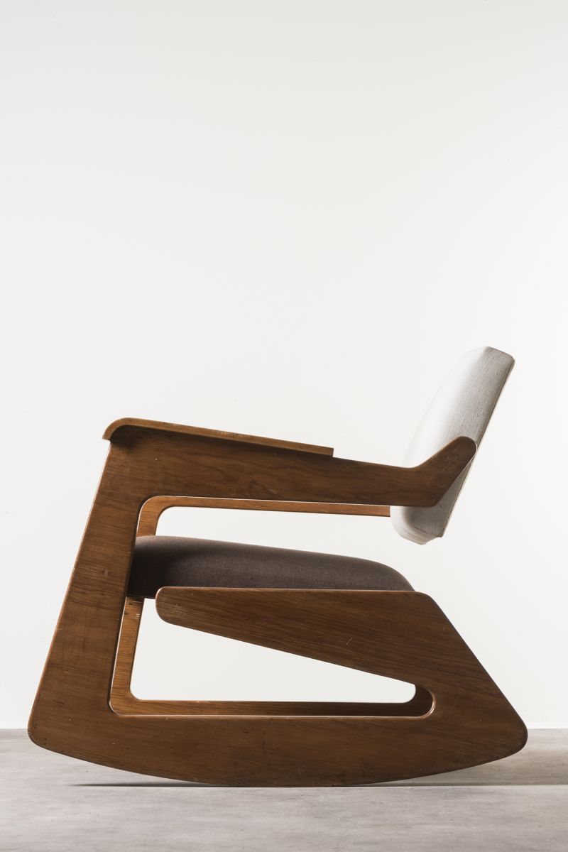 Chair Rocking/ P13 Lina Bo Bardi, Giancarlo Palanti: Studio d'Arte Palma  pic-3