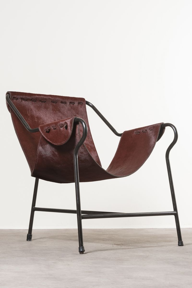 Pair of Tripé armchairs Lina Bo Bardi, Giancarlo Palanti: Studio d'Arte Palma  pic-3