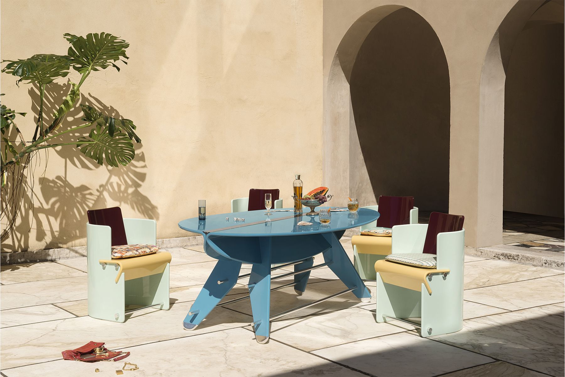 Outdoor dining table Derek Castiglioni pic-1