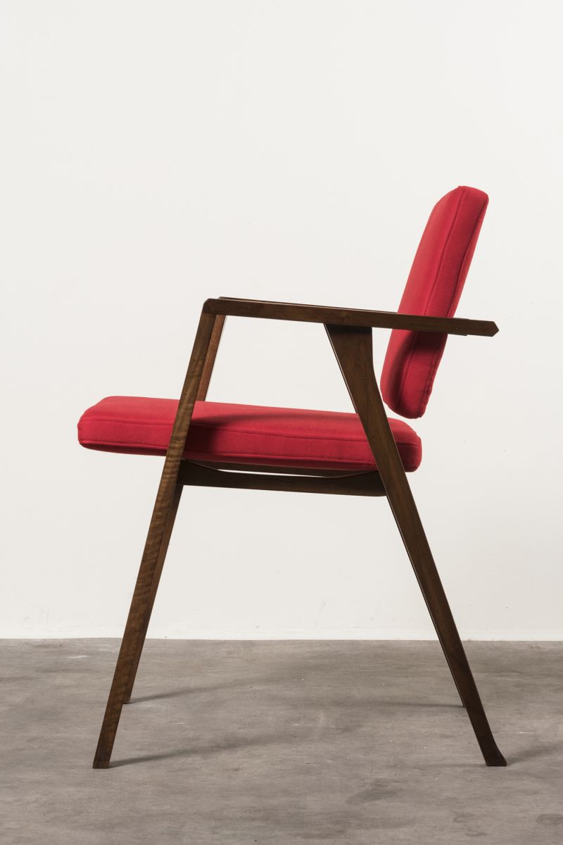 Six armchairs mod 'PT1 Luisa' Franco Albini pic-4