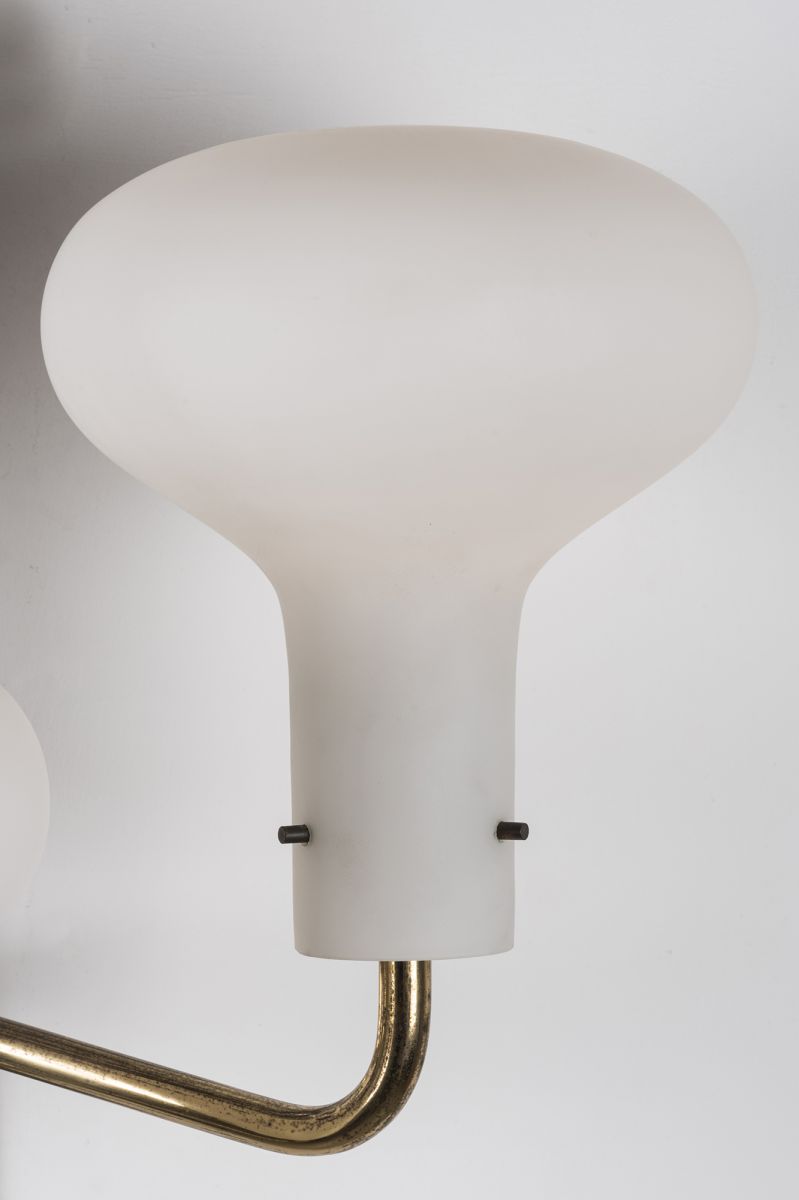 Pair of wall lamps LP12 &quot;Galleria&quot; with three lights  Ignazio Gardella pic-3
